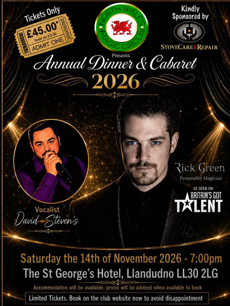 Annual Dinner & Cabaret 2026